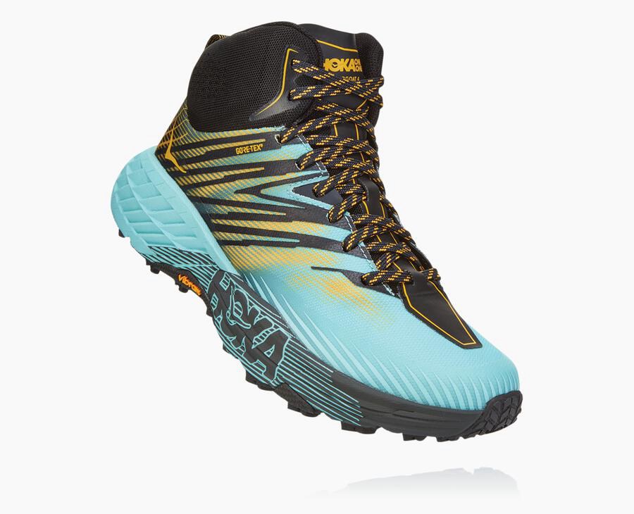 Tenis Hoka One One Trail Mujer Azules - Speedgoat Mid Gore-Tex 2 - ZJPM80269